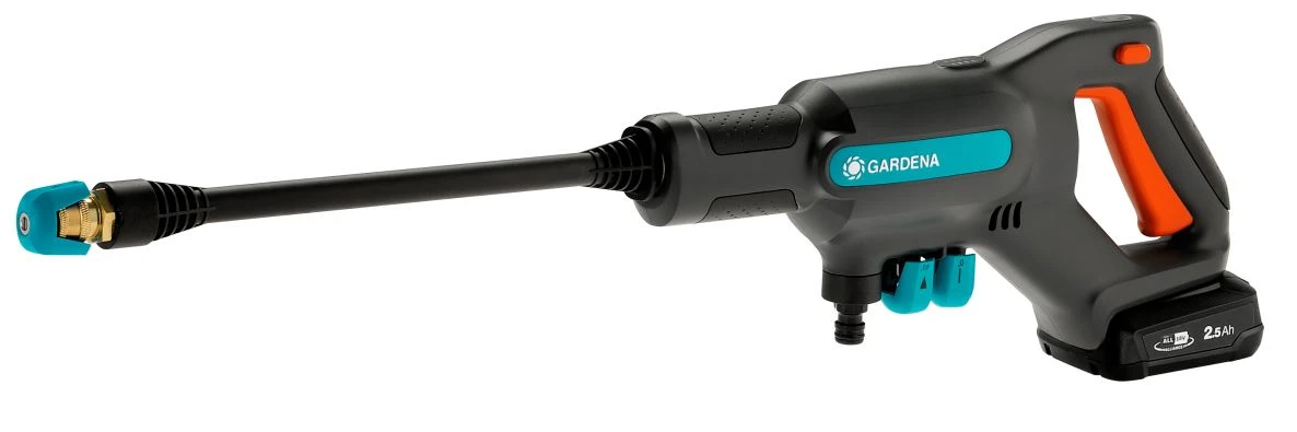 Gardena 14800-31 Nettoyeur Moyenne Pression à Batterie AquaClean 24/18 V P4A Premium Set