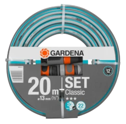 Gardena 18008-20 Tuyau D'arrosage Classic 1/2 20mtr + Raccords
