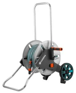 Gardena 18542-20 Chariot Porte-tuyaux AquaRoll M Metal Set