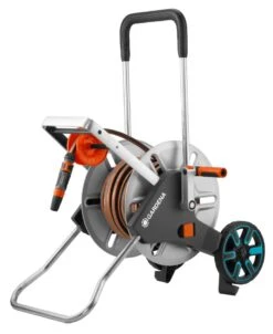 Gardena 18547-20 Jeu De Chariots Métalliques Pour Tuyaux AquaRoll M Easy