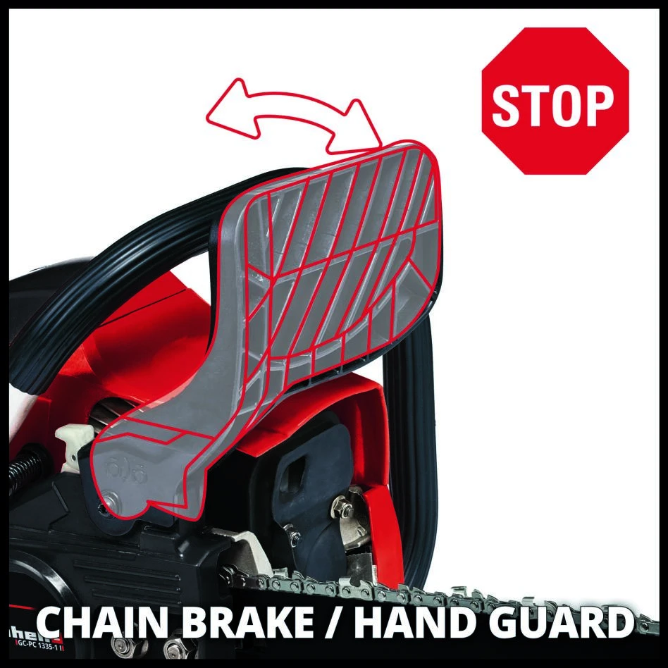Einhell 4501870 GC-PC 1335/1 I Tronçonneuse à Essence 35 Cm 2 Einhell 4501870 GC-PC 1335/1 I Tronçonneuse à Essence 35 Cm – Image 2