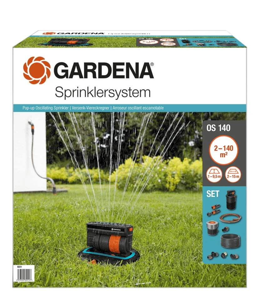 Gardena 8221-20 Jeu Complet Avec Arroseur Pivotant Encastré OS 140 2 Gardena 8221-20 Jeu Complet Avec Arroseur Pivotant Encastré OS 140 – Image 2